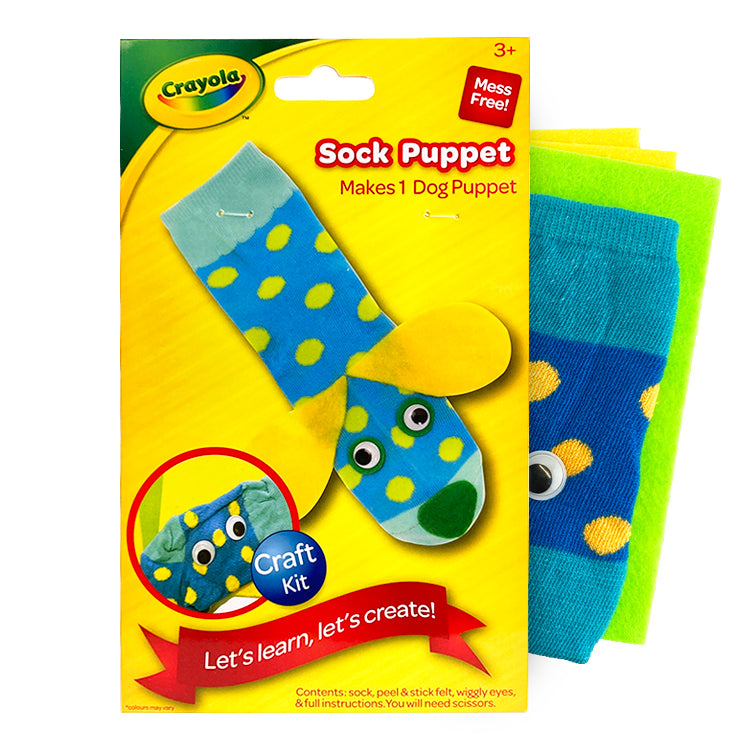 Crayola Dog Sock Puppet Kit