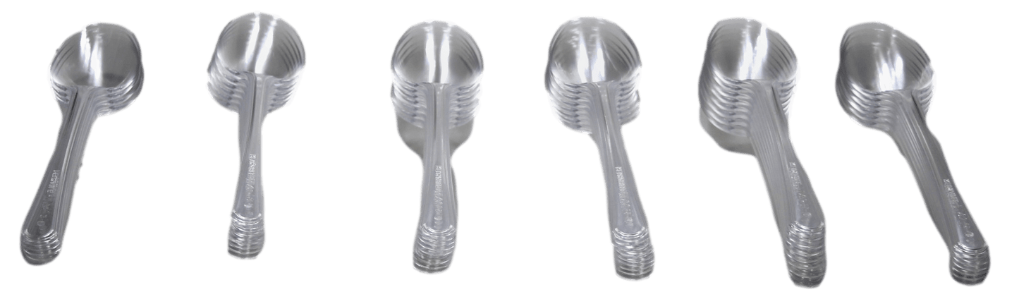 Disposable Clear Plastic Spoons Pack of 40 MX7051