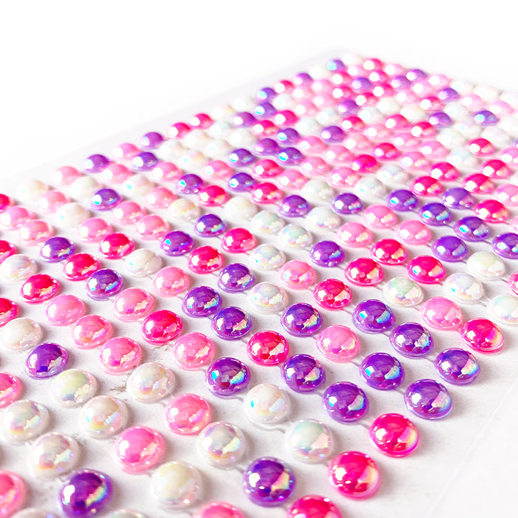 Stick On Pearl Dot Gems x 260