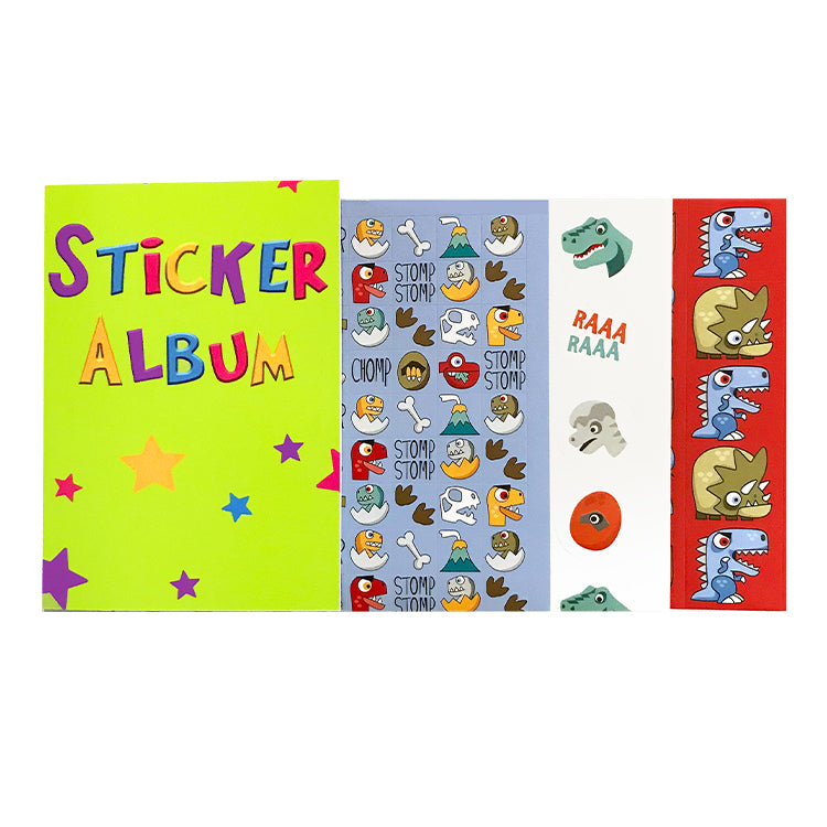 Dinosaurs Mini Sticker Album Pack