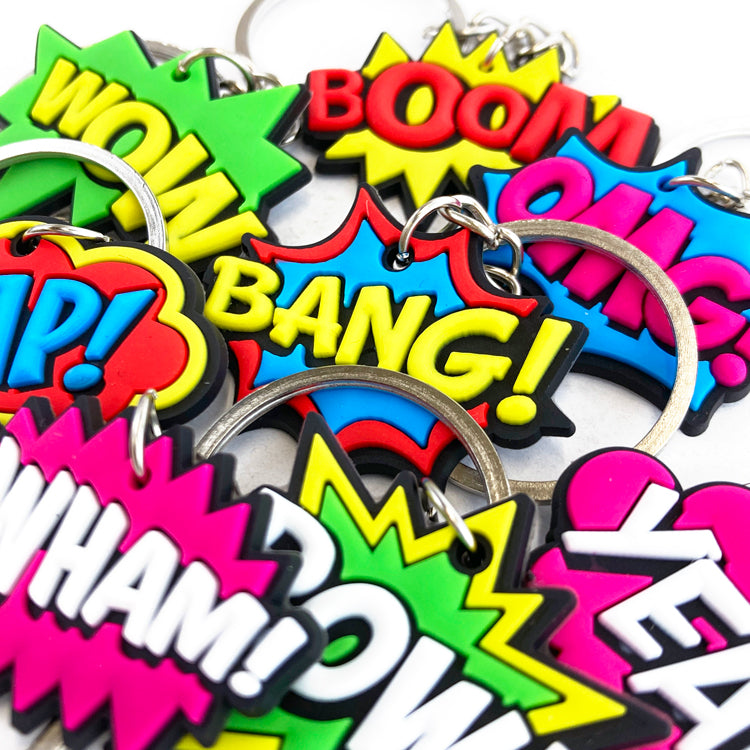 Superhero Keyrings x 8 ( ONE OFF SPECIAL )