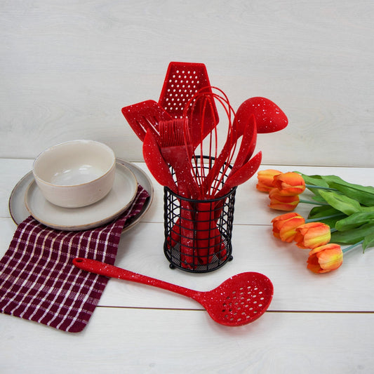 Silicone Basting Brush 4.3 x 26 cm Speckled Red 10229