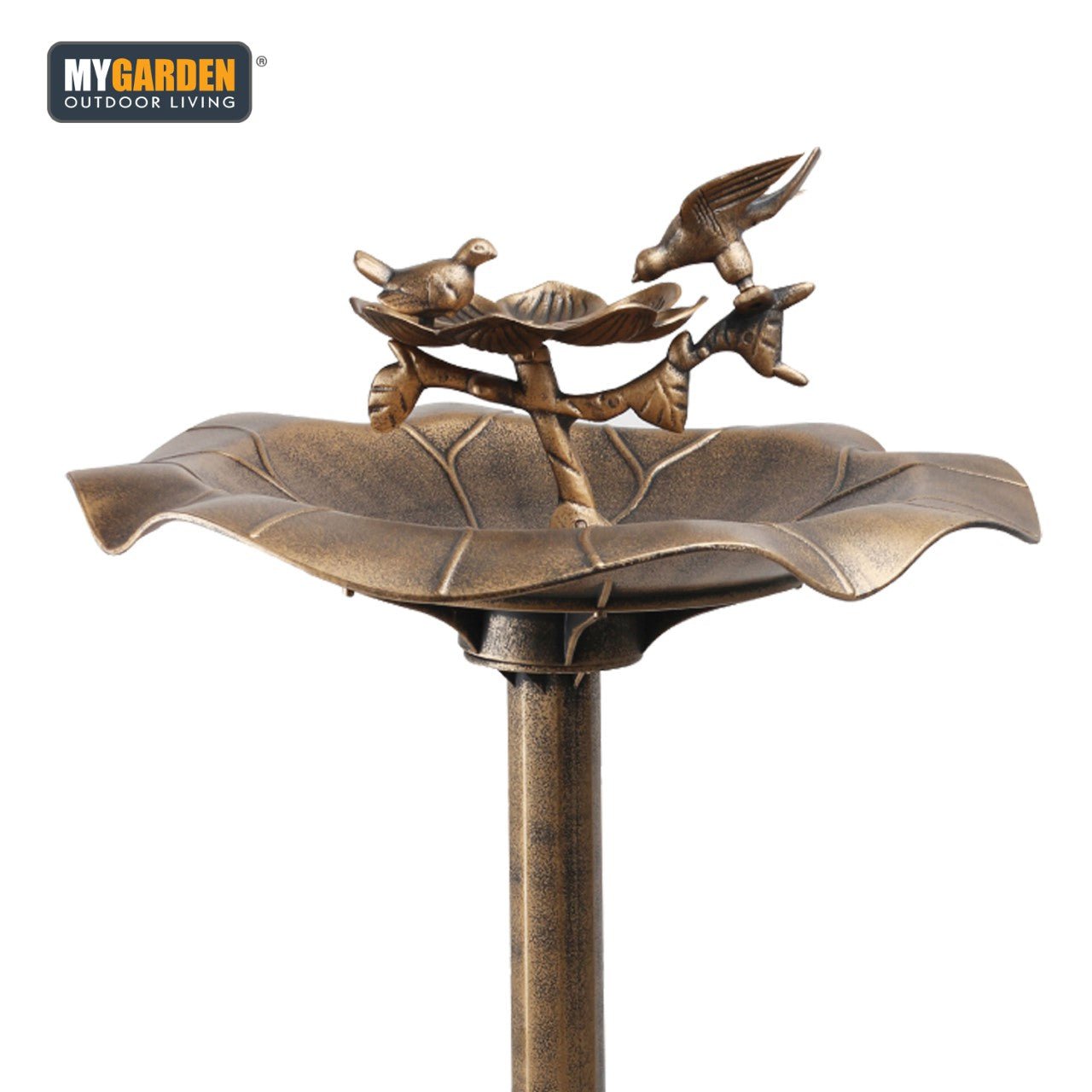 Traditional Weatherproof Bronze Effect Garden Bird Bath 1036