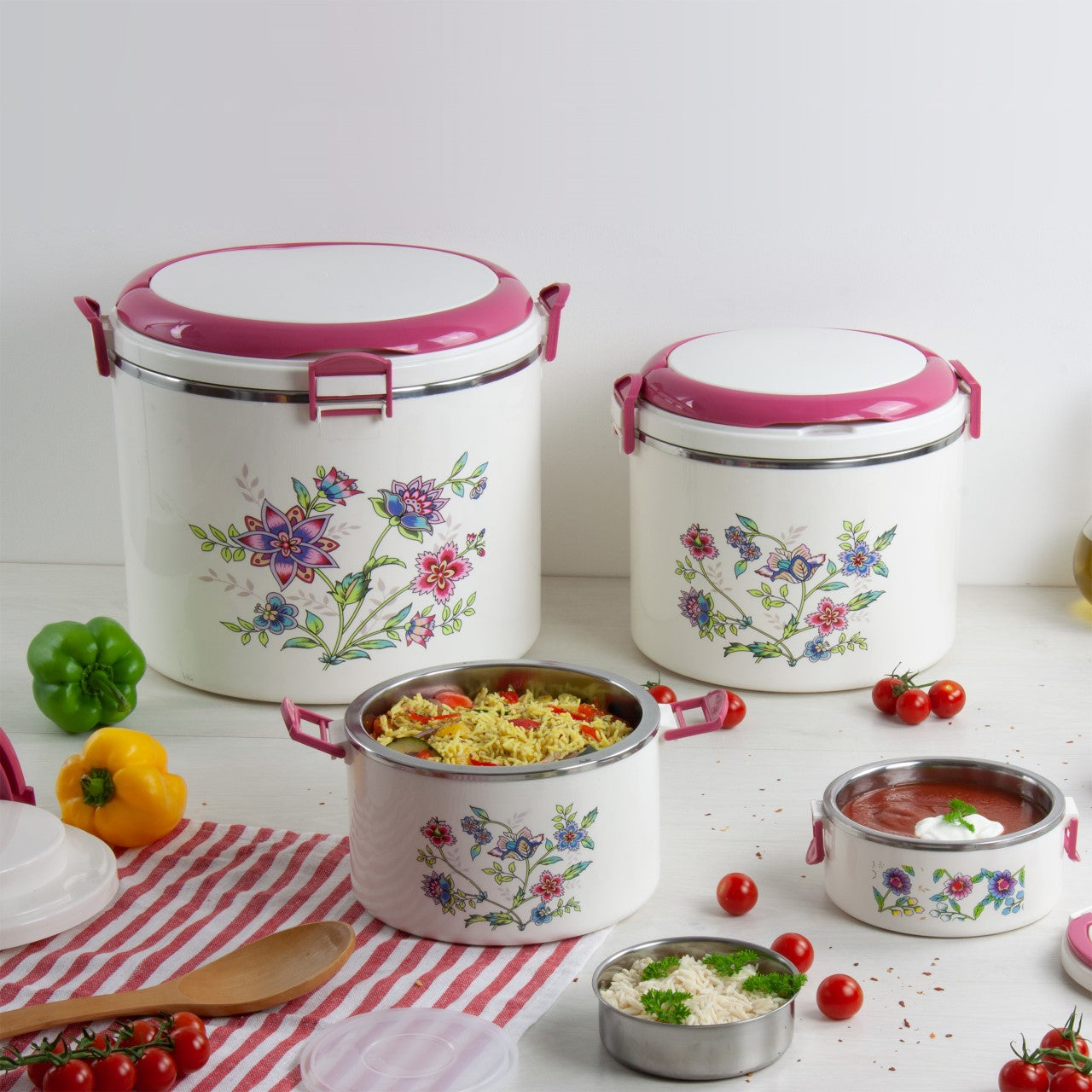 SQ Elite Elegance Hot Pot Set 5pc White 2323