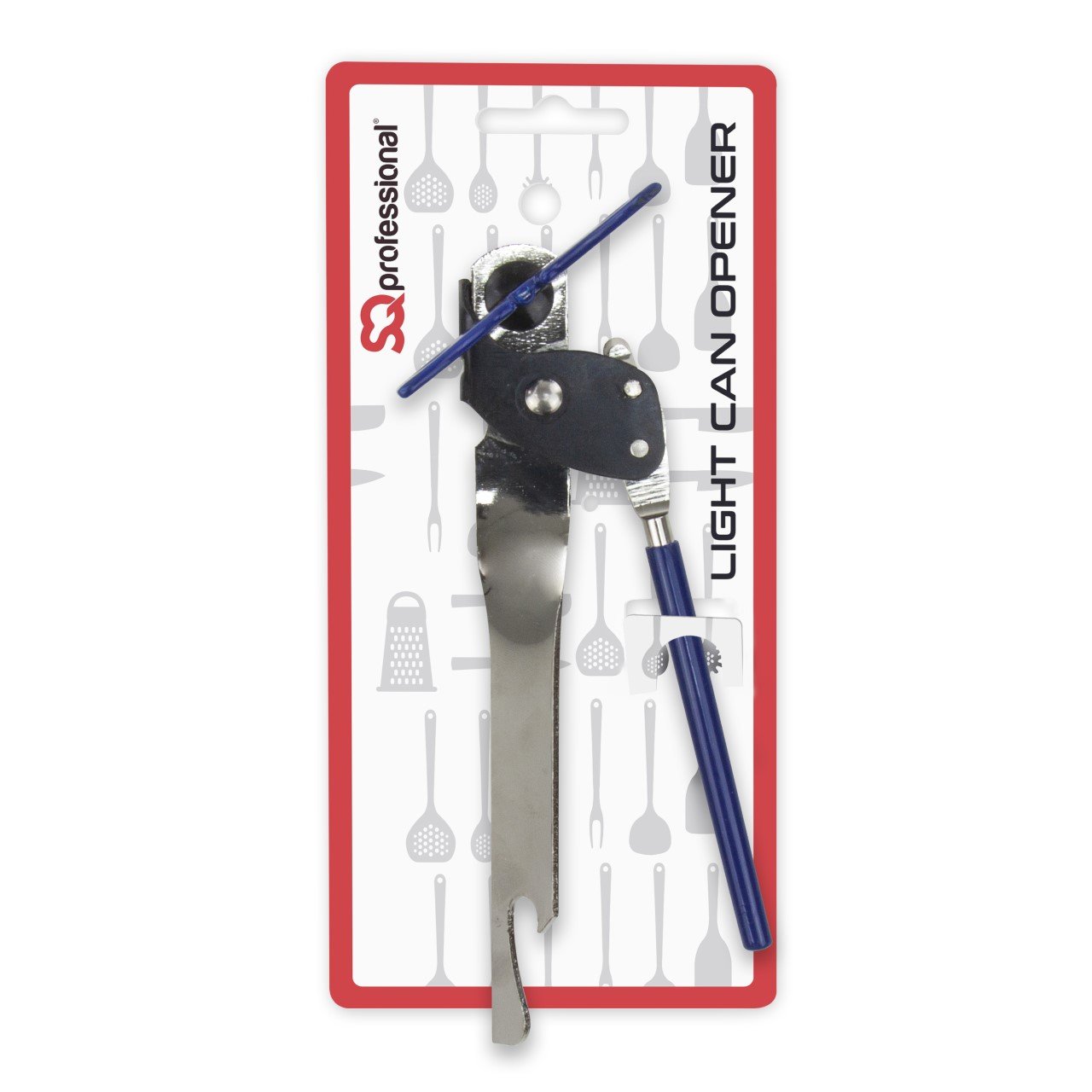 SQ Professional Metal Can Opener Coloured 15 cm Assorted Colours 2436 p