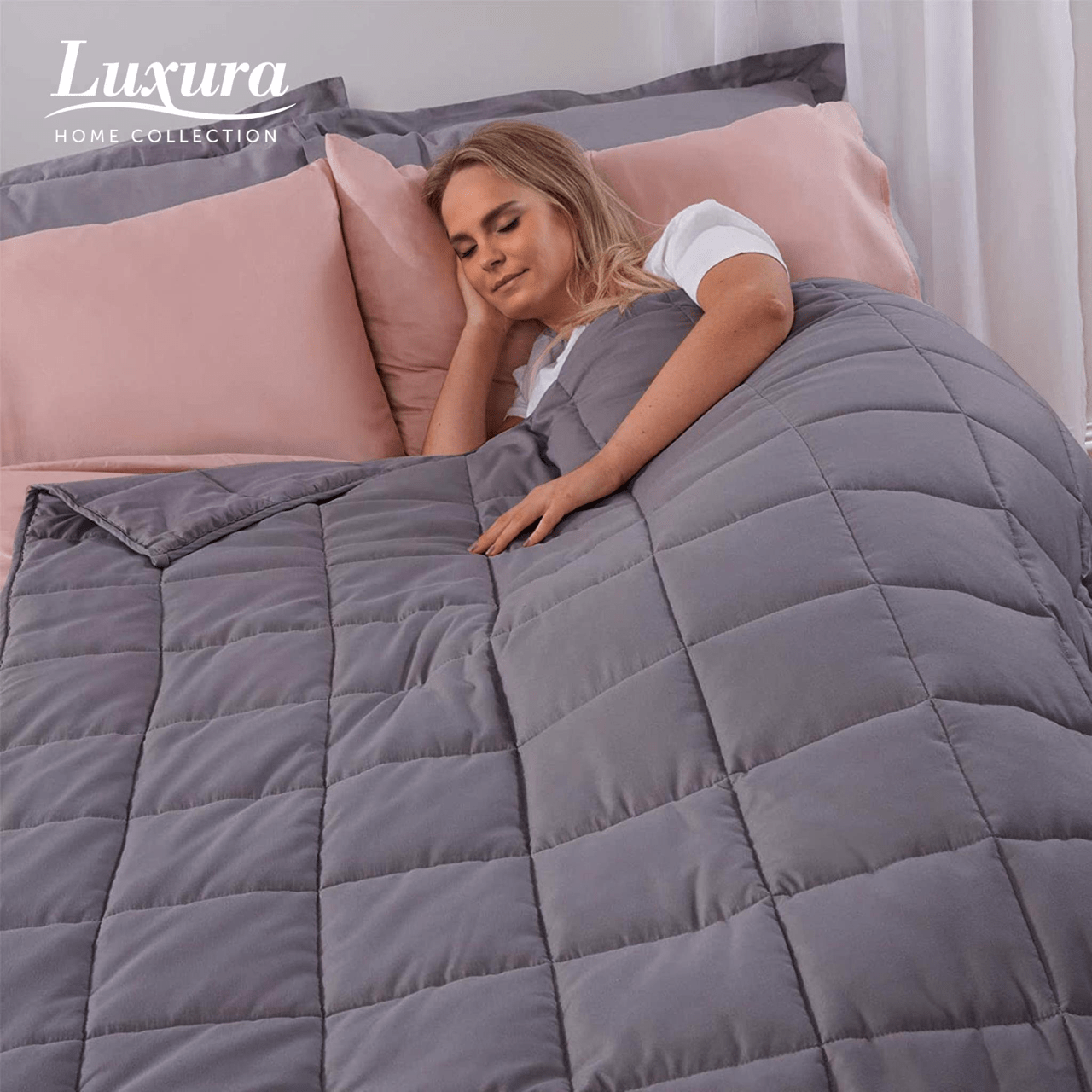 Weighted Blanket 125cm x 180cm 6kg Grey 4608