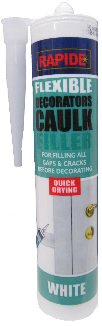 Rapide Flexible Decorators Caulk Filler White 260ml 5972 A