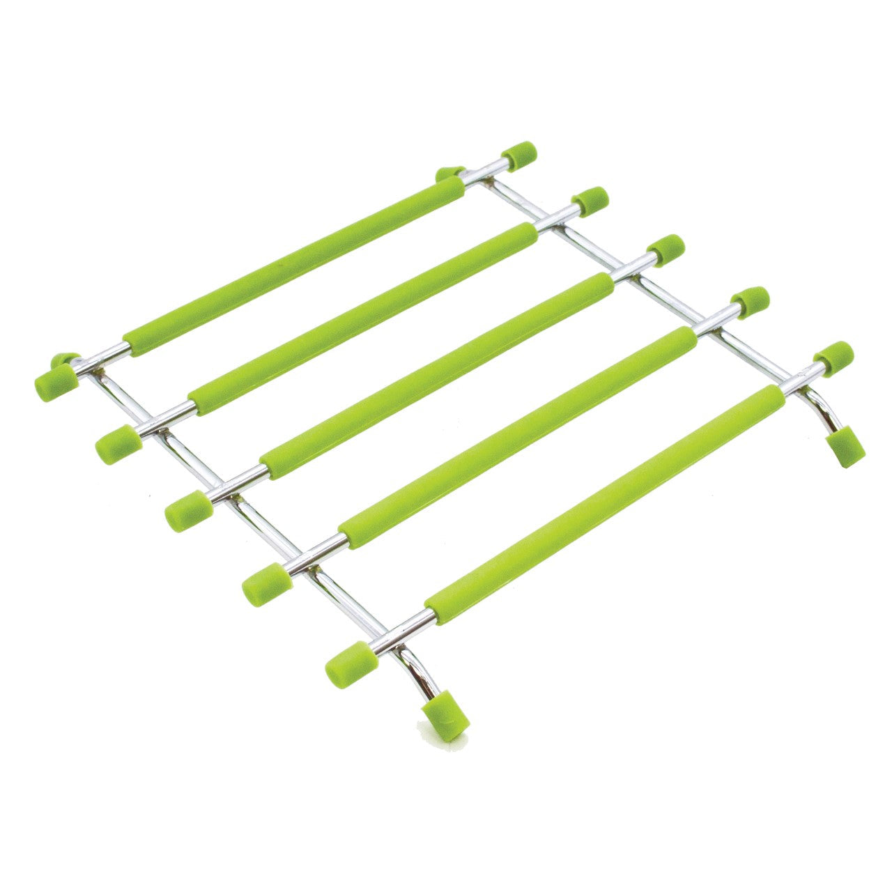 SQ Pro Elite Stainless Steel and Silicone Pan Trivet 20 x 21 cm Green 6226