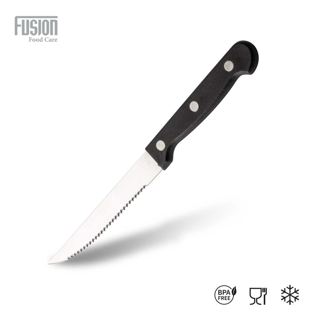 Stainless Steel Serrated Edge Steak Knives Pack of 6 7345