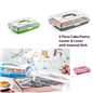 Square Brownie Cake Food Container Storage Box Tray Assorted Colours 0308
