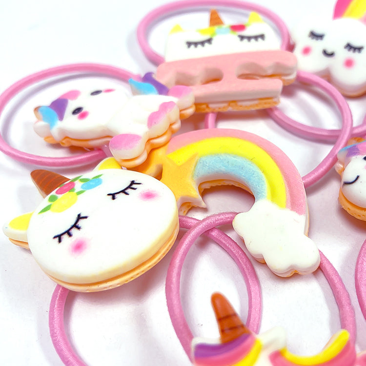 Unicorn And Rainbows Cute Ponios x 6