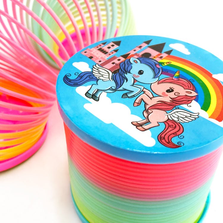 Unicorn Rainbow Magic Springs + Lid x 12 ( BULK BUY )