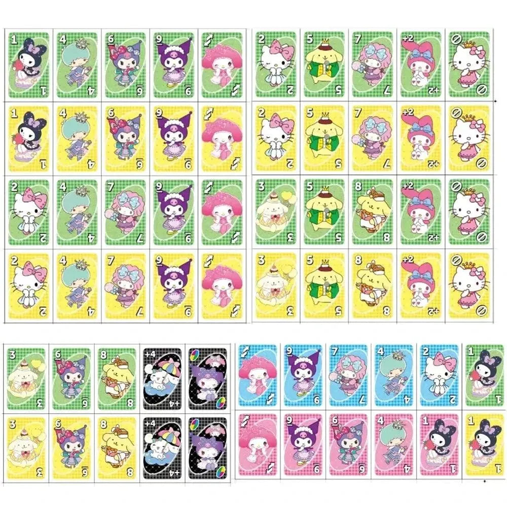 UNO Cards Sanrio Limited Edition Kuromi Hello Kitty My Melody Cinamoroll