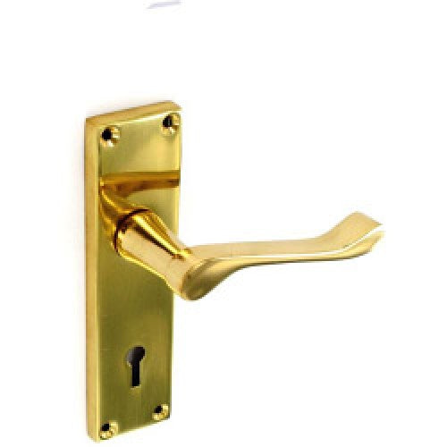 6" Vic Scroll Lock Handle Brassed