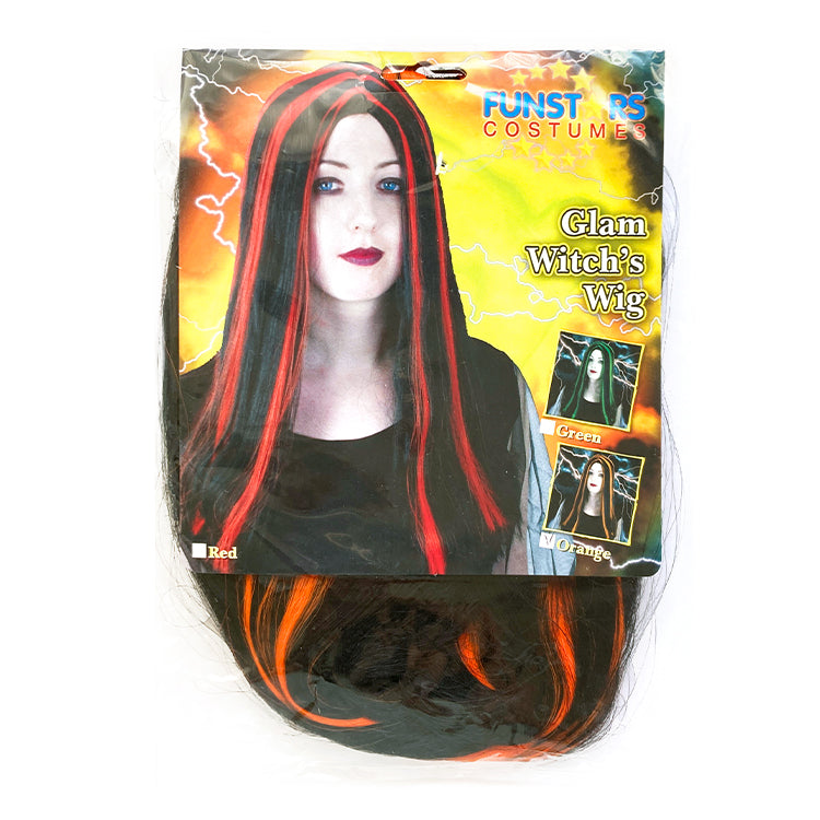 Orange Glam Witch Wig