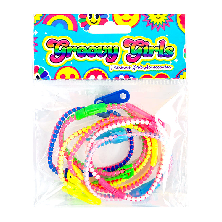 Super Zipper Fashion Bracelets x 6 ( ONE OFF SPECIAL )