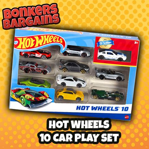 Hot Wheels 10 Car Play Set