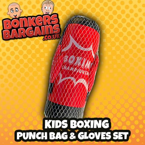 Kids Boxing Punchbag & Gloves Set