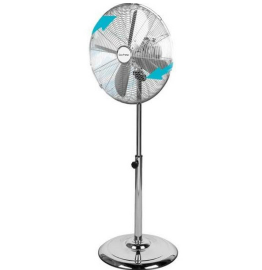 Cooltone 16" Inch Round Metal Floor Standing Fan