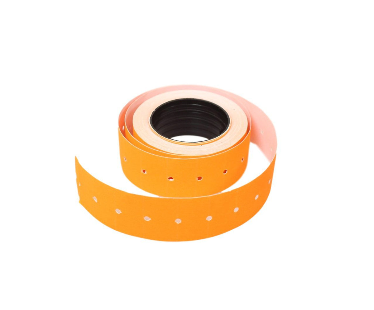 Orange Price Labels Shop Aisle Price Tag Labels 10 Rolls With Dots