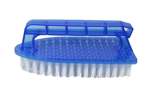 Plastic Laundry Cleaning Scrubbing Brush with Handle 14 cm Assorted Colours 0196