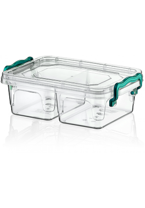 Hobby Clear Rectangular Divided Multi Box Storage Container Plastic 0.5 Litre 021048