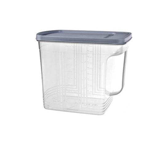 Plastic Food Flour Cereal Storage Container with Handle 2.5 Litre Assorted Colours 021507