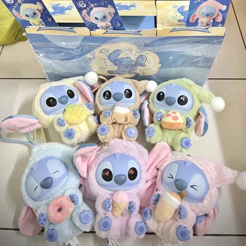 Stitch Miniso Eat, Sleep Series Vinyl Blind Box Pendant Toy Plush Doll