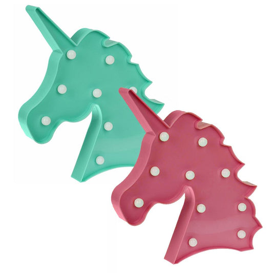 Light Up LED Unicorn Battery Operated Assorted Colours 0401A