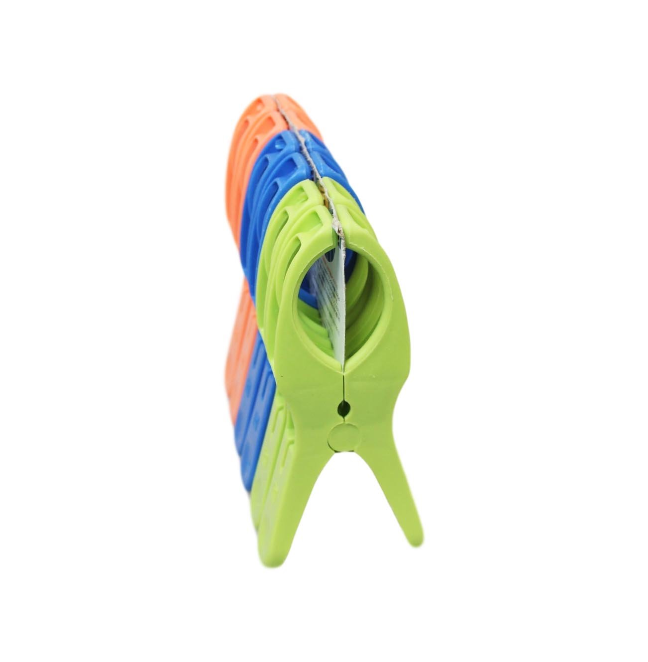 Pack of 6 Colourful Big Clips Pegs For Beach Chairs Clothes 12 cm 03618
