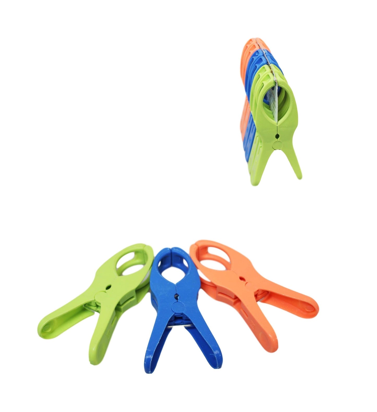 Pack of 6 Colourful Big Clips Pegs For Beach Chairs Clothes 12 cm 03618