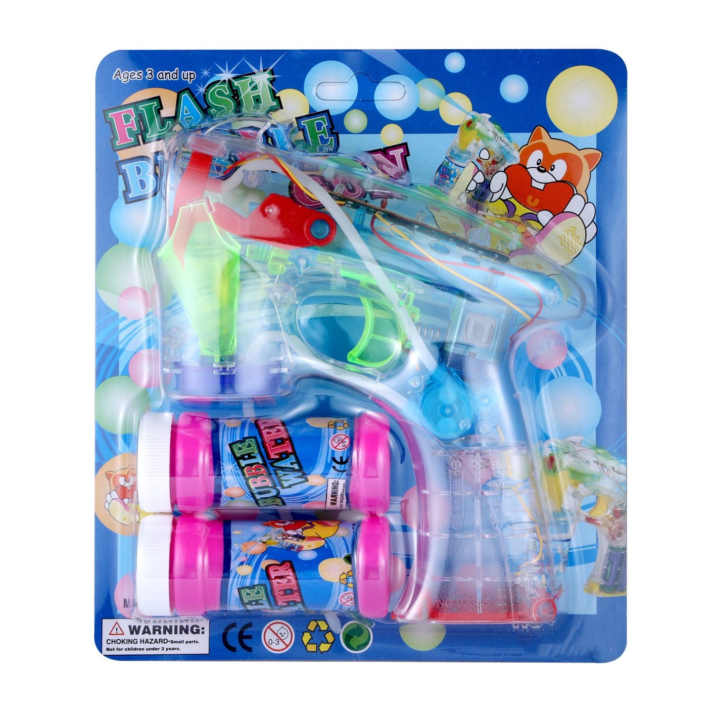 Bubble Making Toy Guns with Lights, Electric Bubble Gun -with battery