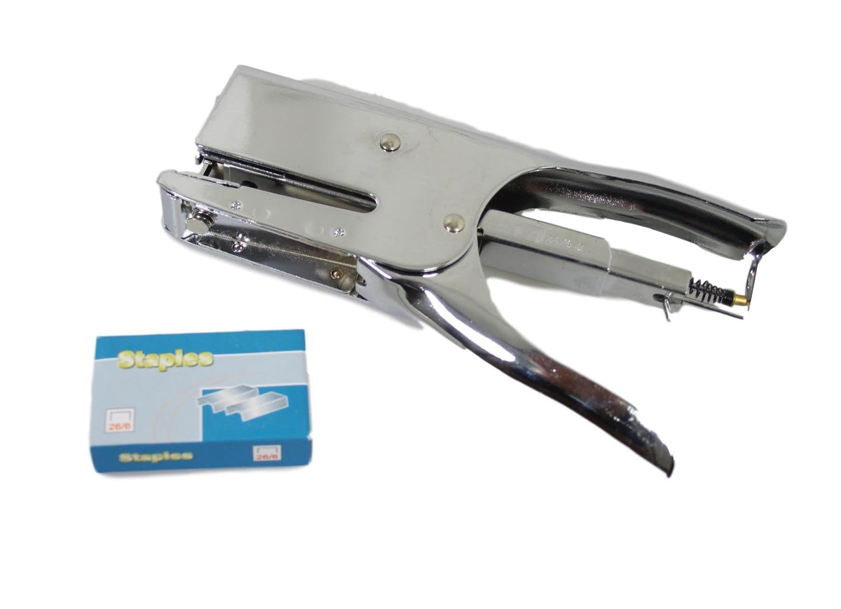 Heavy Duty Metal Stapler With 1 Pack Of Staples 26 6