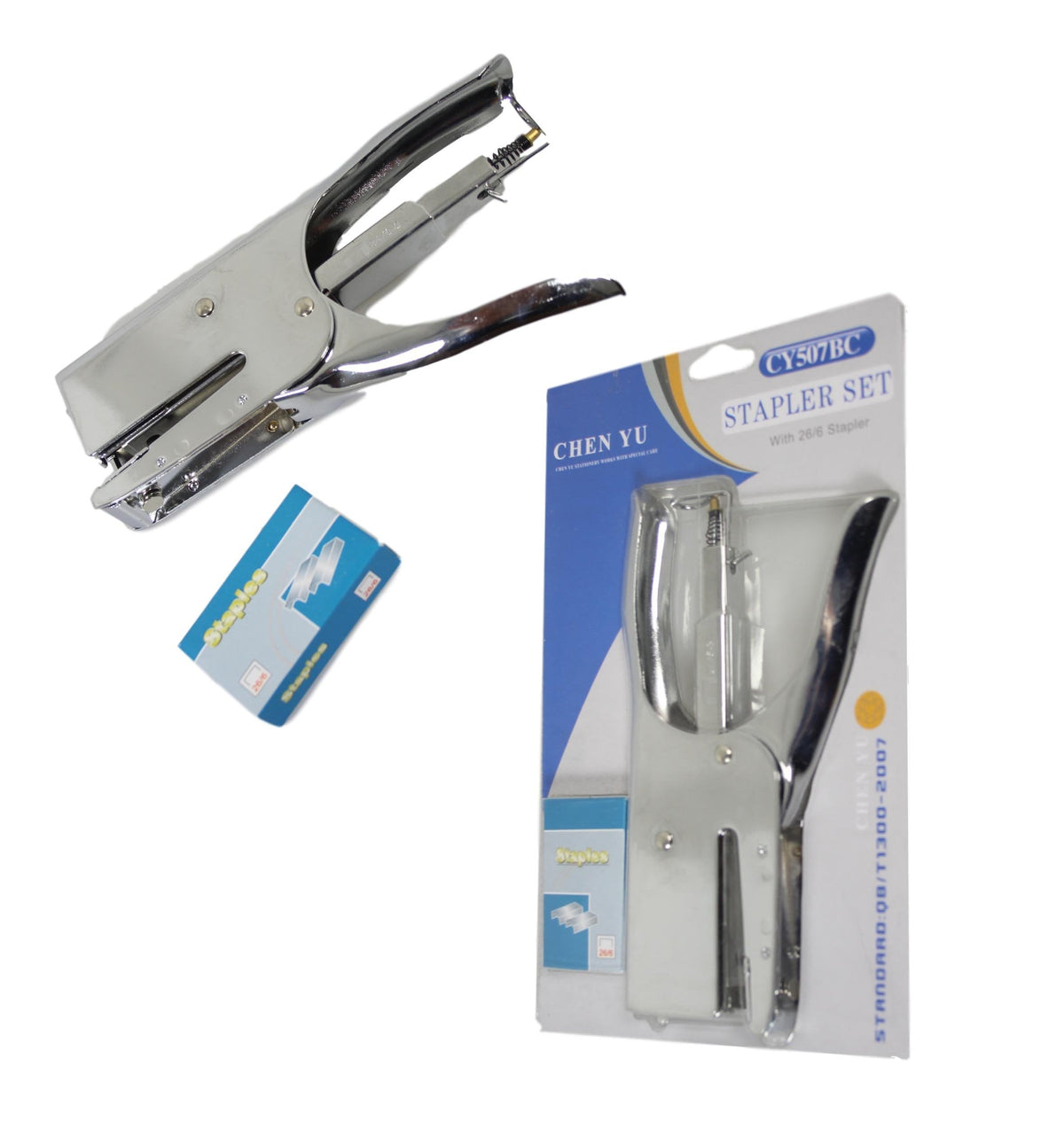 Heavy Duty Metal Stapler With 1 Pack Of Staples 26 6