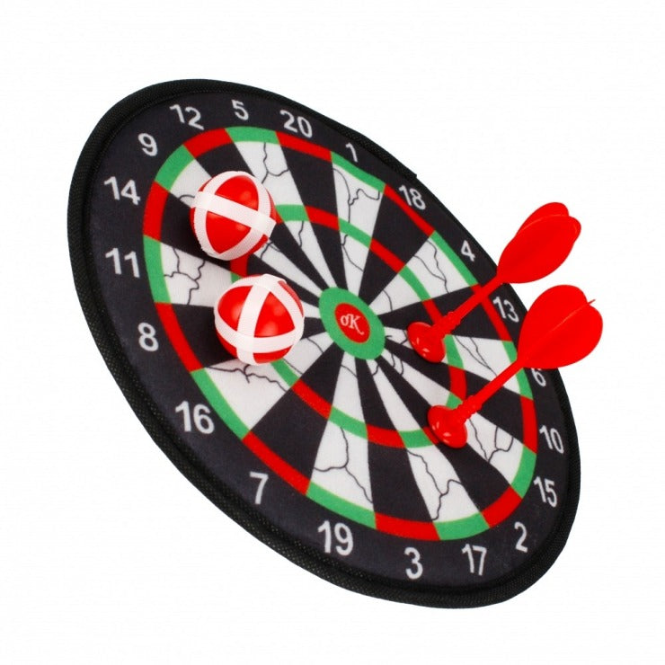 Kids Dartboard with Sticky Balls & Soft Darts 10 Inch
