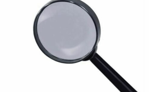 Multi Purpose Handheld 75mm Magnifying Glass Classic Black Frame 0604