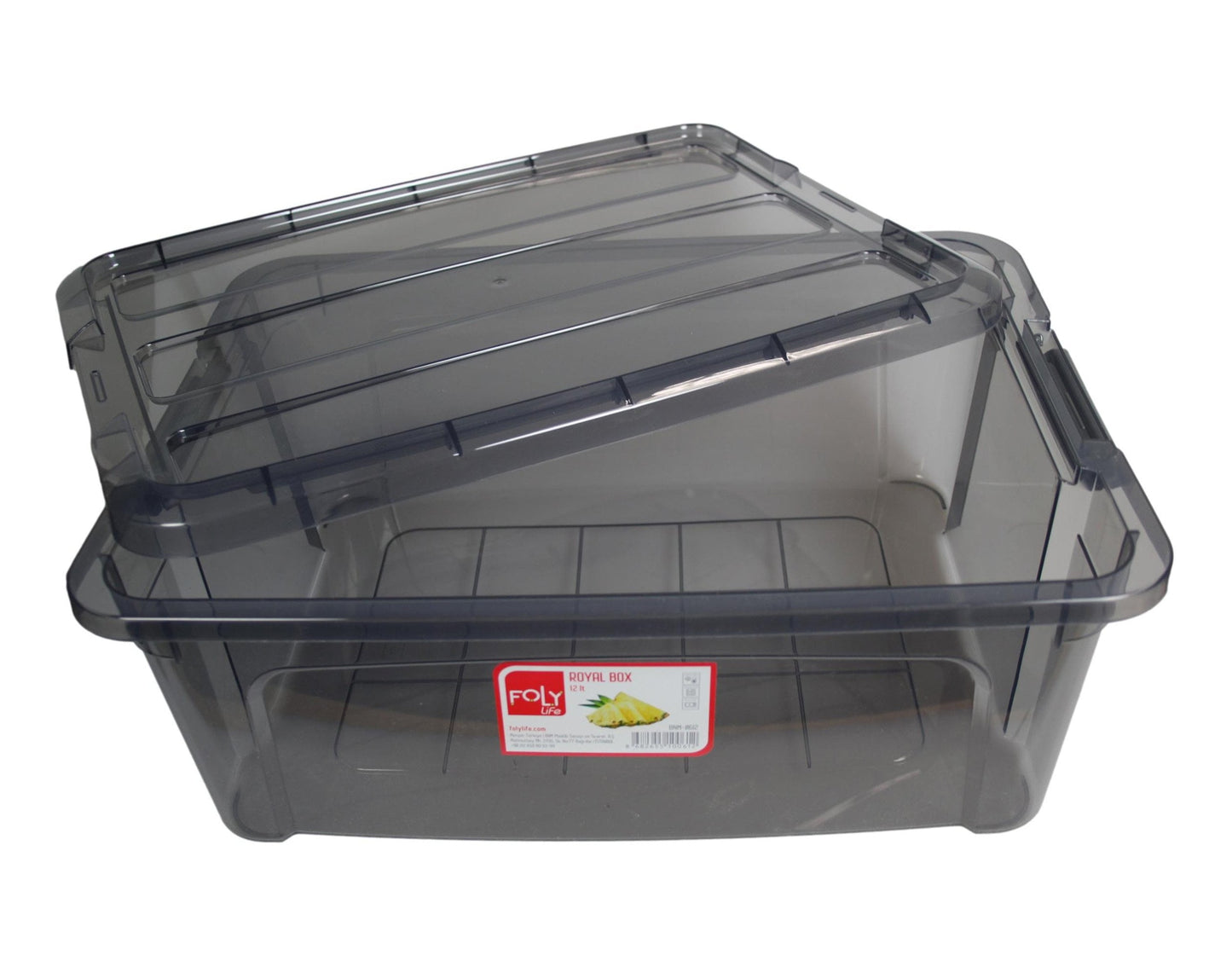 Poli Plastic Storage Box Black 12 Litre 40 cm BNM0612