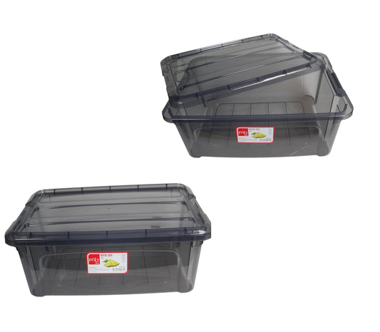 Poli Plastic Storage Box Black 12 Litre 40 cm BNM0612