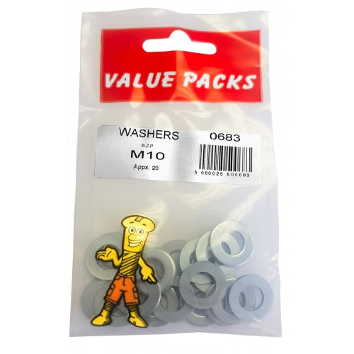 Value Pack Washers M10 Pack of 20 0683