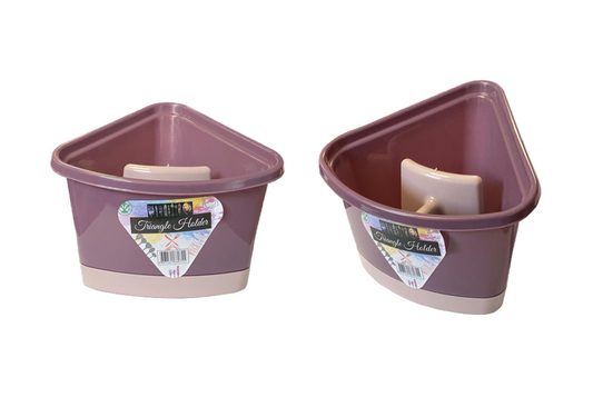 Plastic Triangular Cutlery Drainer Holder Assorted Colours