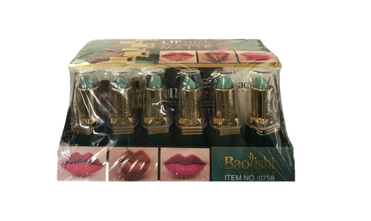 Baolishi Lipstick Assorted Colours Box of 24 0758