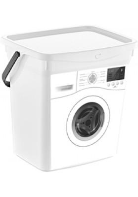 Hobby Q – Bo x Washing Machine Printed Design Laundry Detergent Storage Bo x 6 Litre Assorted Colours
