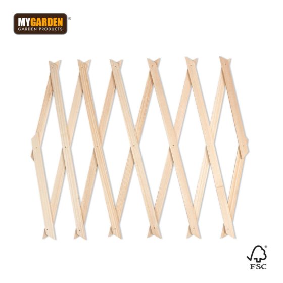Garden Expanding Wooden Trellis Natural 180 X 30 Cm (Parcel Rate)