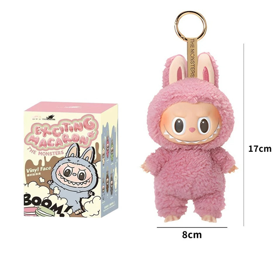 Labubu THE MONSTERS Pink DaDa PopMart Style Keyring Keychain Stuffed Plush Toy Doll 17cm VIRAL