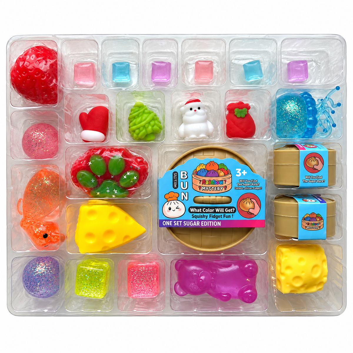 The Ultimate Super Squishy Advent Calendar - Green Cute Dumplings Style