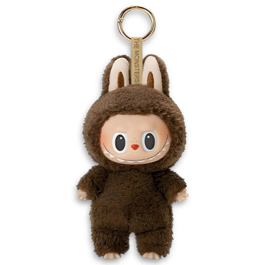 Labubu THE MONSTERS Brown DuoDuo PopMart Style Keyring Keychain Stuffed Plush Toy Doll 17cm VIRAL