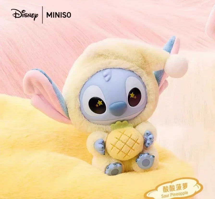 Stitch Miniso Eat, Sleep Series Vinyl Blind Box Pendant Toy Plush Doll