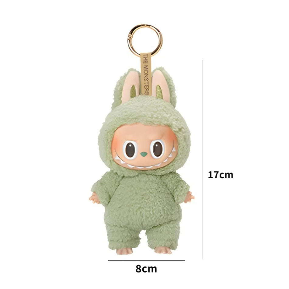 Labubu THE MONSTERS Green QuQu PopMart Style Keyring Keychain Stuffed Plush Toy Doll 17cm VIRAL