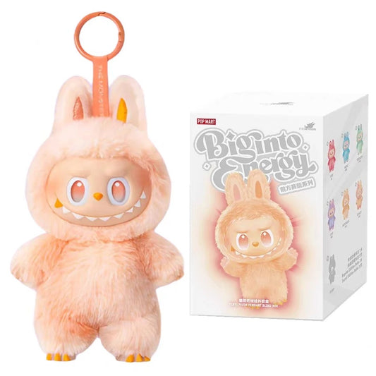 Labubu THE MONSTERS Big Into Energy V 3.0 Style Keyring Keychain Stuffed Vinyl Face Plush Toy Doll 17cm VIRAL - HAPPINESS