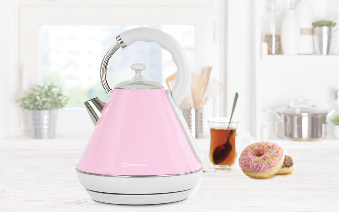 Sq Professional Dainty Legacy Kettle 1.8 Litre 2200 Watt Apple Blossom
